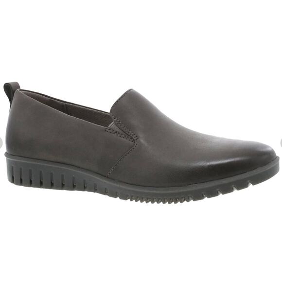 Dansko Linley Burnished Calf Grey Slip Ons Leather Sz 9.5/10 US NIB Arch Support - Picture 1 of 15